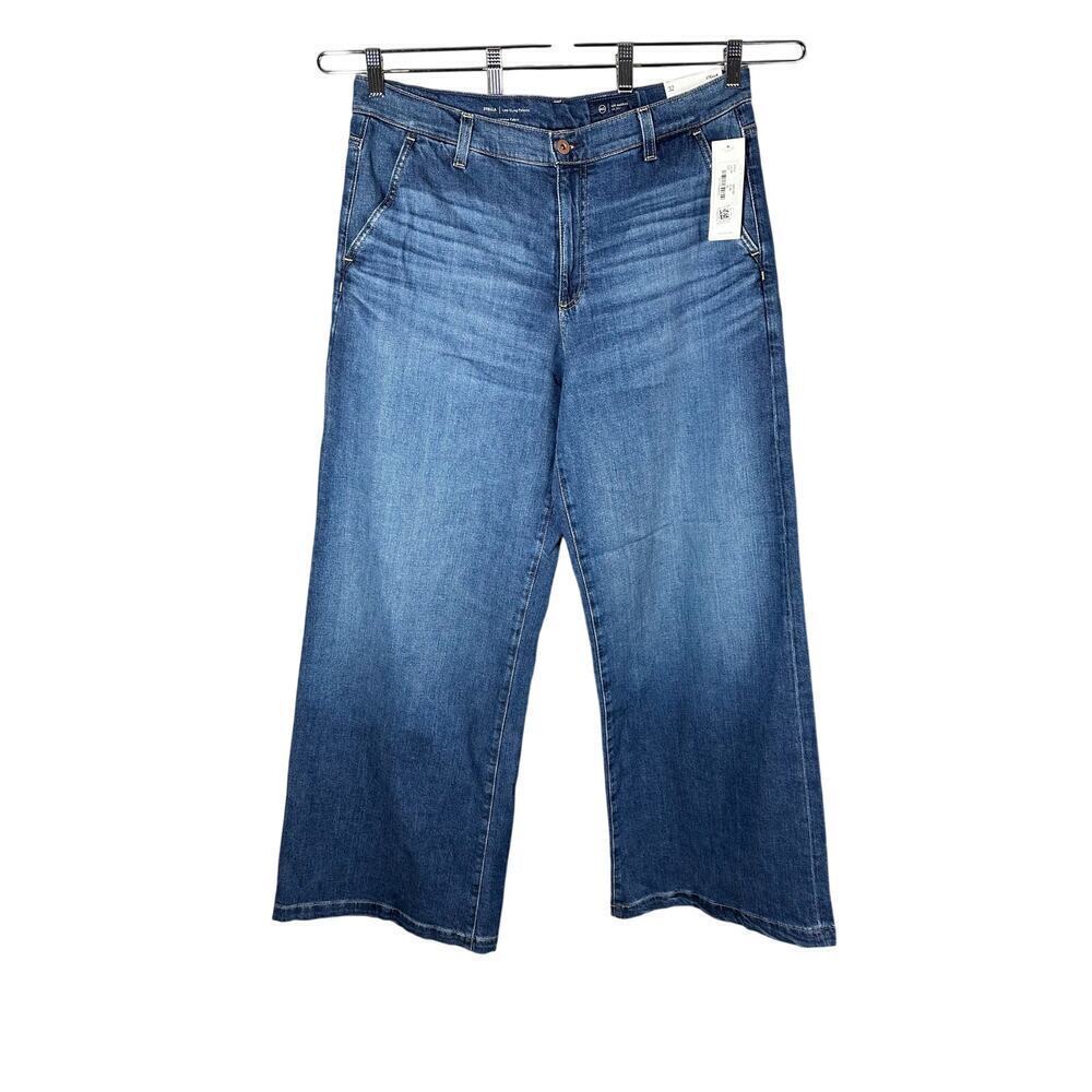 AG Adriano Goldschmied Stella Long Slung Palazzo Wide Leg Jeans Size 32